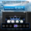 Outdoor Wine and Beverage Refrigerator Single & Dual Zone Wine Fridge Under Counter Beer Cooler Fridge Built-In Freestanding 2
