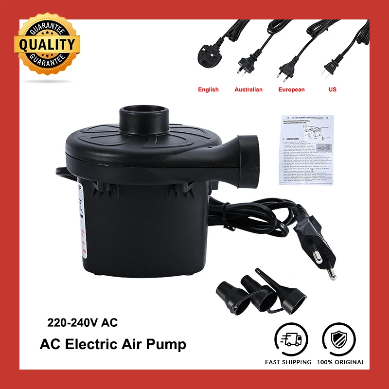 Ht196 220v 230v 240v Ac Electric Air Pump Inflator For Compression Bag