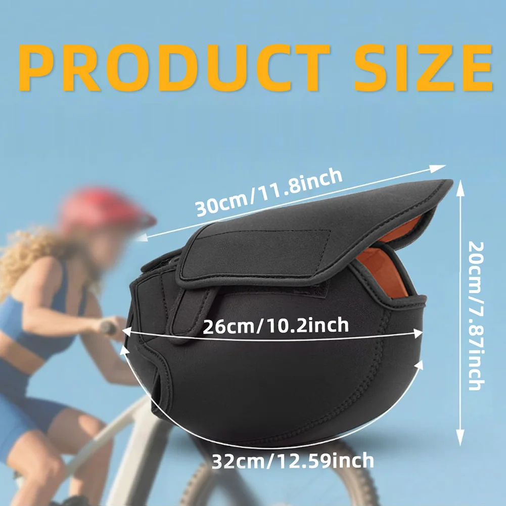 전기 자전거 모터용 모터 보호 커버 30×20cm 네오프렌 방수 방진 커버 재사용 가능하고 세척이 용이함