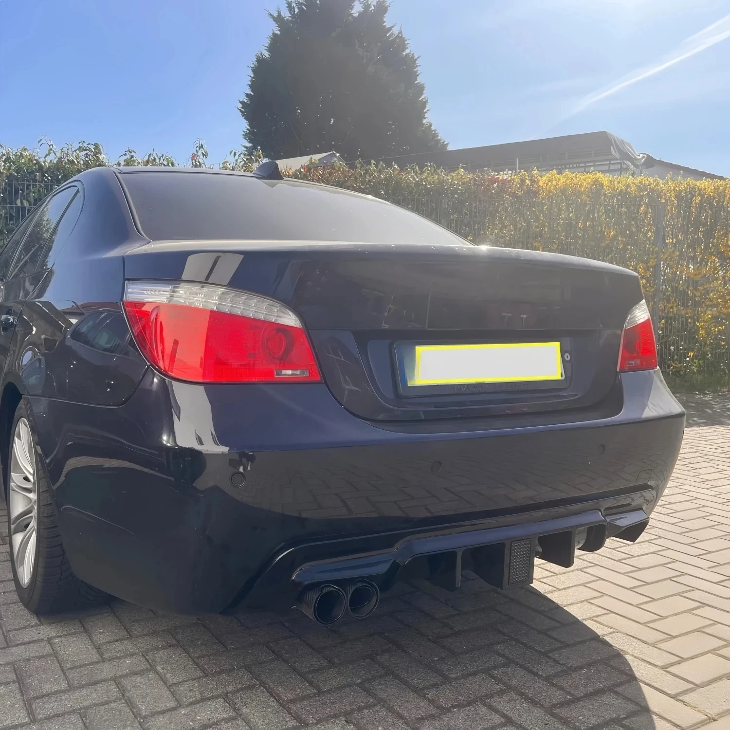 BMW E60 5 시리즈 M 스포츠 2005-2009 MP 스타일 자동차 리어 범퍼 디퓨저 립 튜닝 발란스 바디킷 외장 개조