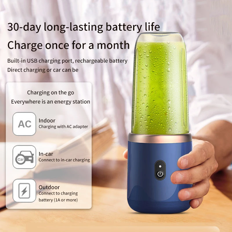 Portátil Usb Fresh Fruit Juice Blender Mini Mixer Máquina Elétrica Juicer Smoothie Maker Cup Bottle Novo 2024