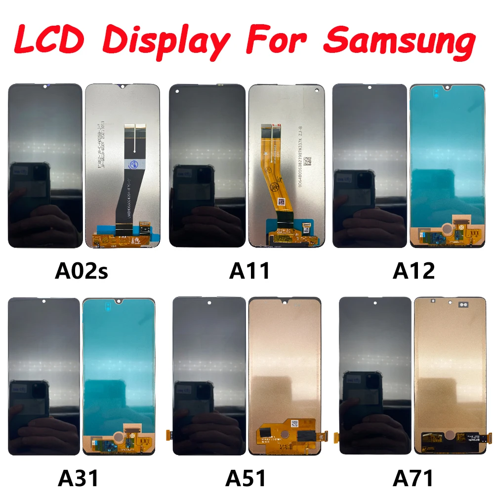 

LCD Replacement For Samsung A02 A21S A01 A03 Core A12 4G A51 A71 A02S A11 A13 LCD Display Screen replacement Digitizer Assembly