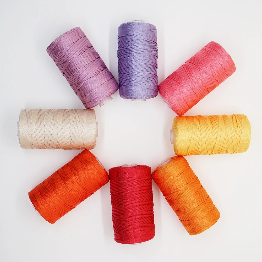 100g/Pc Thin Ice nylon Yarns For Knitting And Crochet diy bag shoes hat hollow Yarn Thread Crochet Line DIY Bracelet mat  1.5mm 3