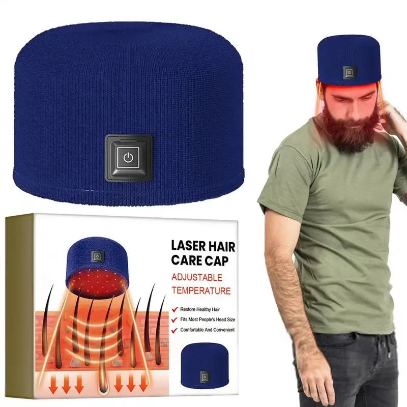 Hair Growth Cap Hair Fast Regrow Care Cap Led Red Light Hat For Growth Red & Infrared Light For Loss
