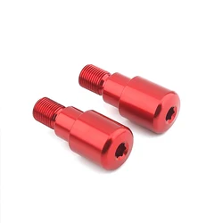 Premium Handlebar Grips with End Plugs for Yamaha TMAX Series Scooters (Red No logo)
