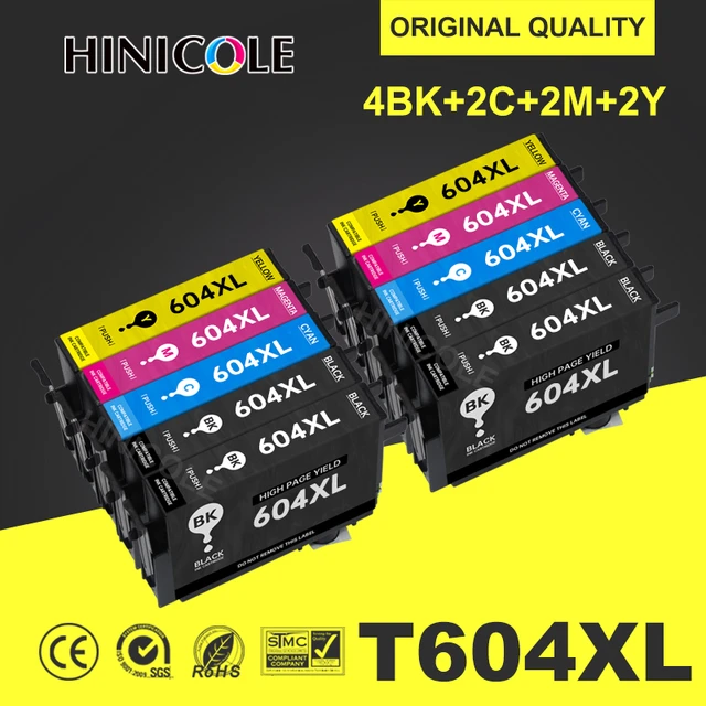 Compatible Inkjet Ink Cartridge 604 XL T604 XL 604XL T604XL Cartouche  Premium Color for Epson XP-2200 XP-4205 Printer - AliExpress