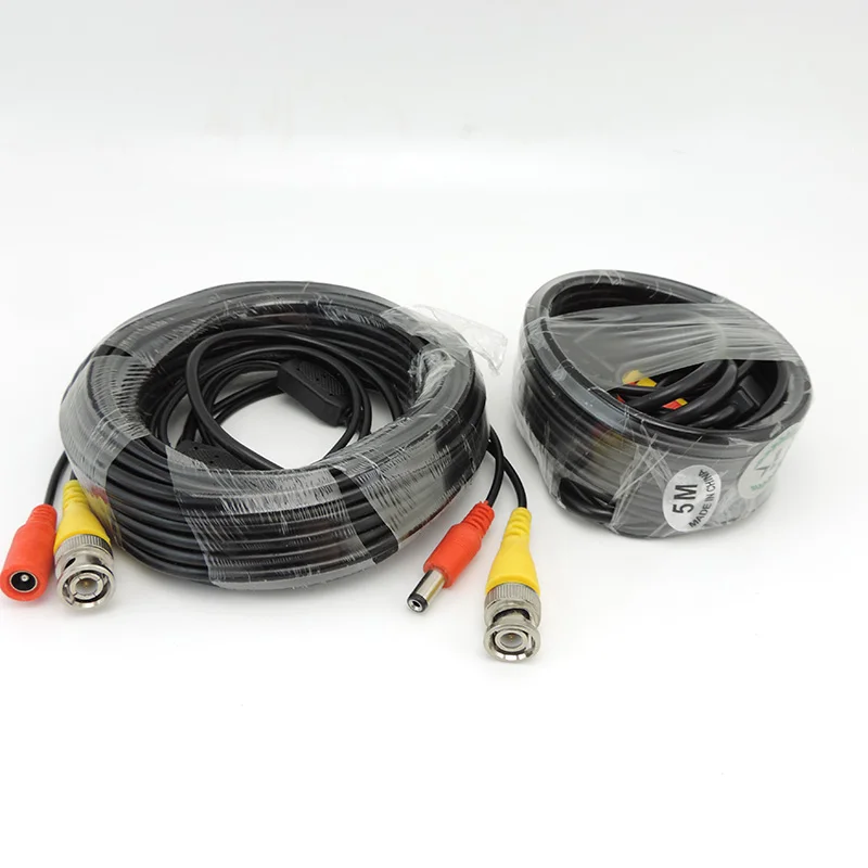 

5M/10M/20M/30M BNC Video Power Cable Output DC Plug Wire for CCTV Camera Surveillance DVR System Accessories J17