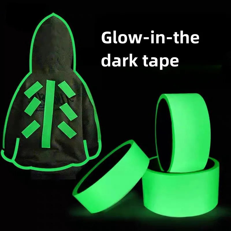 Luminous tape for warning, glow-in-the-dark fluorescent stickers for floors, stairs and steps