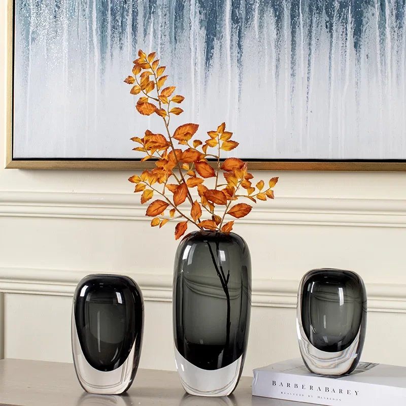

Modern Simple Glass Vase Flower Arrangement Decoration Living Room Entrance Home Decoration Dining Table Hotel Craft Decoration