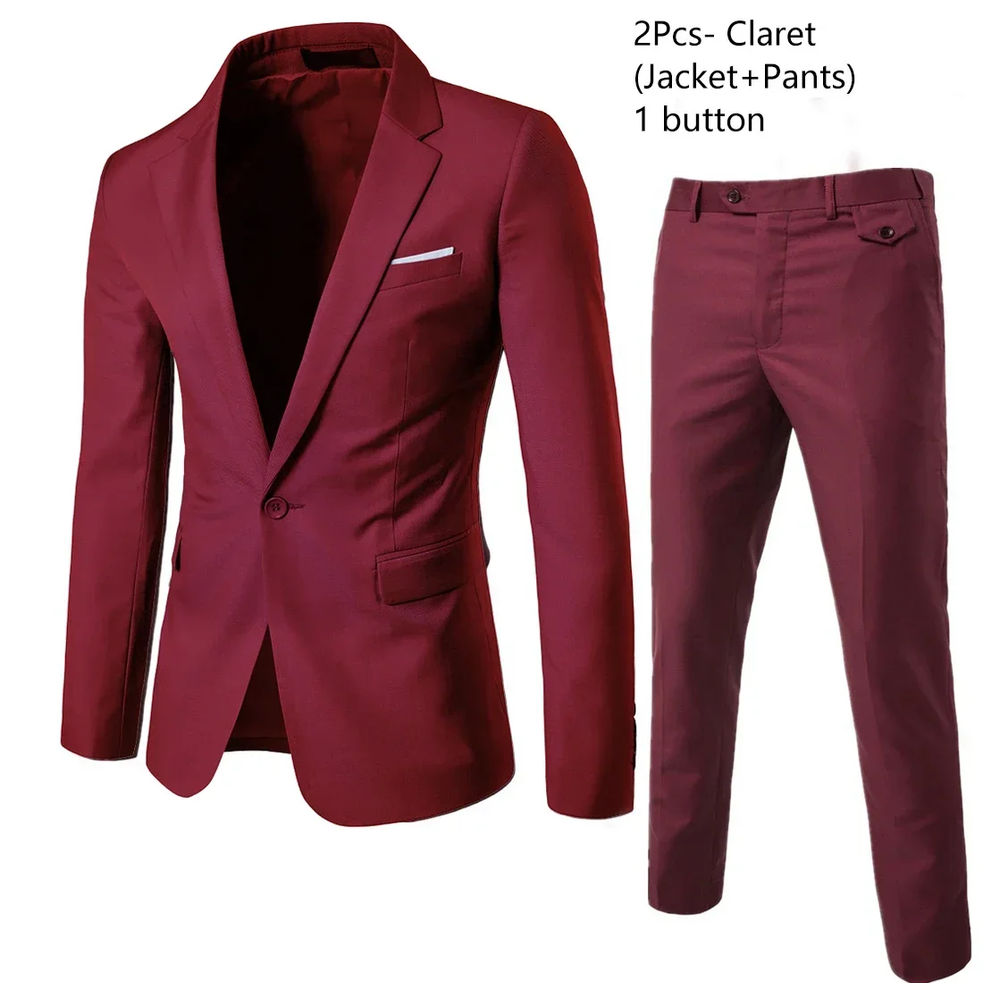 Claret 2-piece suit