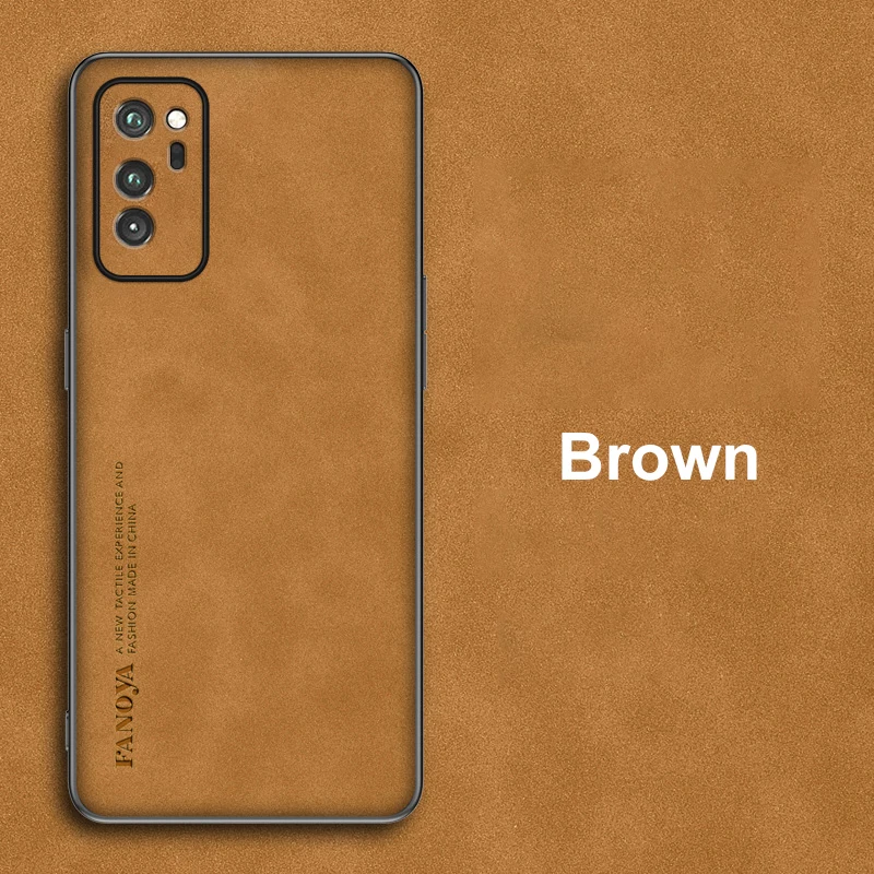 Luxury PU Leather Business Matte Silicone Phone Case Cover