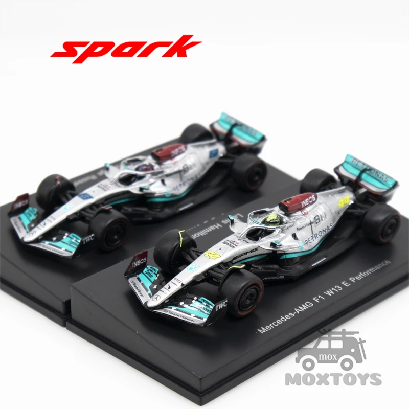 メルセデス　F1　2022 W13 1/64 ミニカー　ラッセル　spark Mercedes F1 W13 #63 George Russell Belgium 2022 Special
