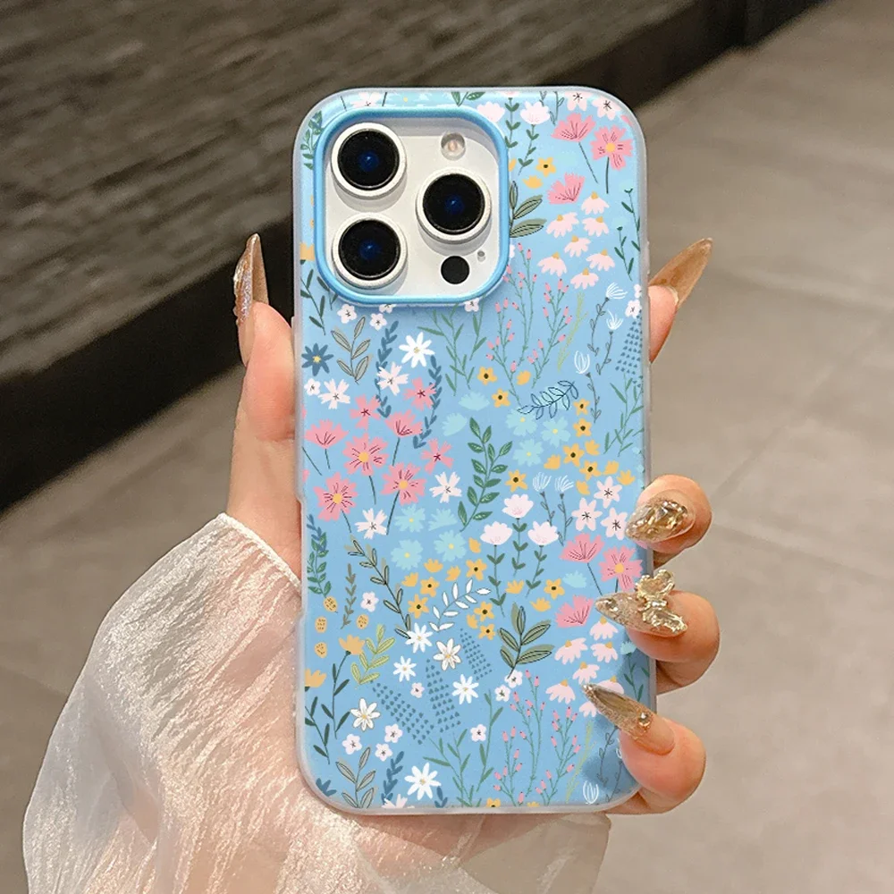 Delicate High-Bamboo Floral Pattern Protective Phone Case
