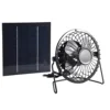 Mini Solar Panel Powered Ventilator Fan Portable 5W 4 Inch Greenhouse Solar Exhaust Fan for Office Outdoor 1