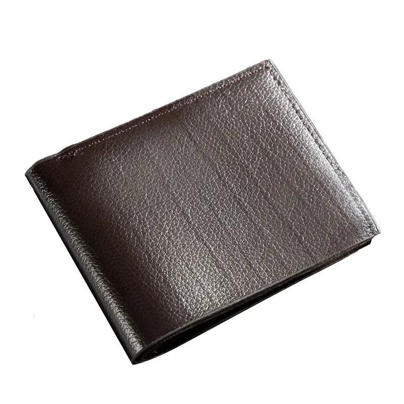 Men Short Soft Leather Wallet PU Leather Young Male Student Wallet Multi Card Position Male Driver License Cover