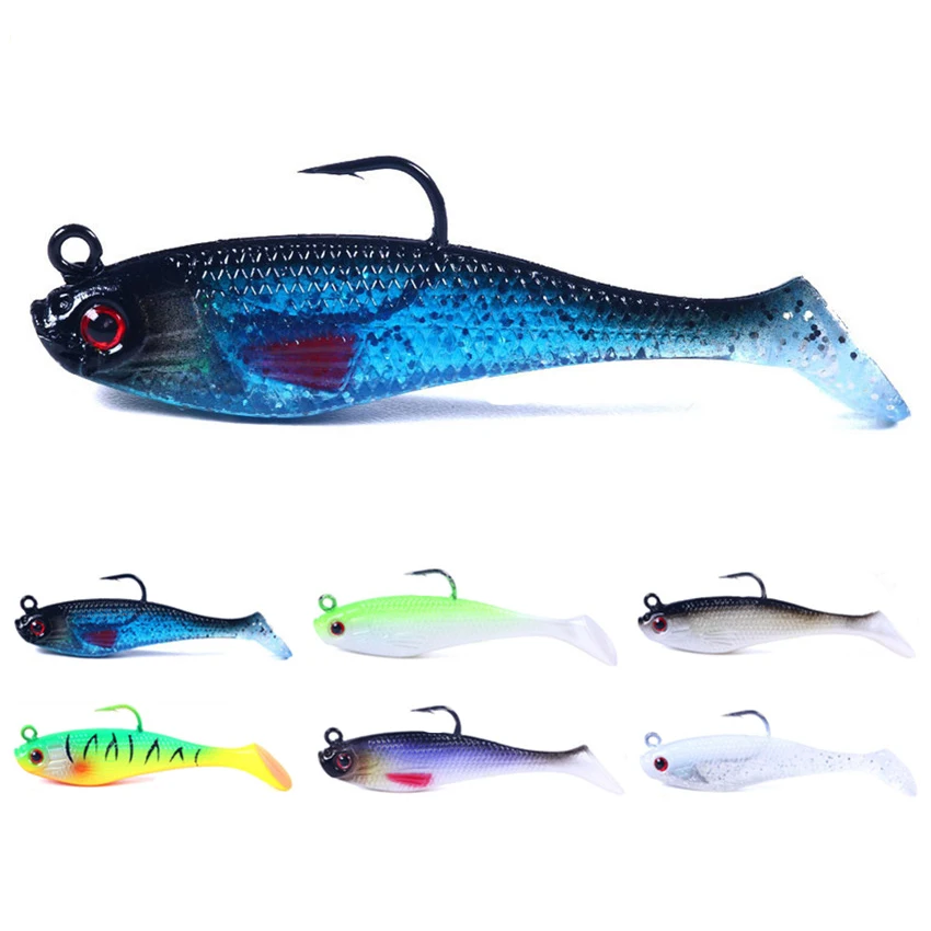 

Fishing Lure Soft Lure Lead Jig Fish With Hooks 8cm10g Ice Fishing Hook Artificial Baits Pesca Fishing Tackle