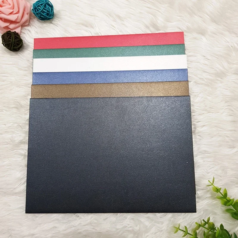 Envelope for Invitations 40pcs/lots 23x16cm Postcards Giftbox Card 250g Shiny Pearl Paper Wedding Business Letters Stationery