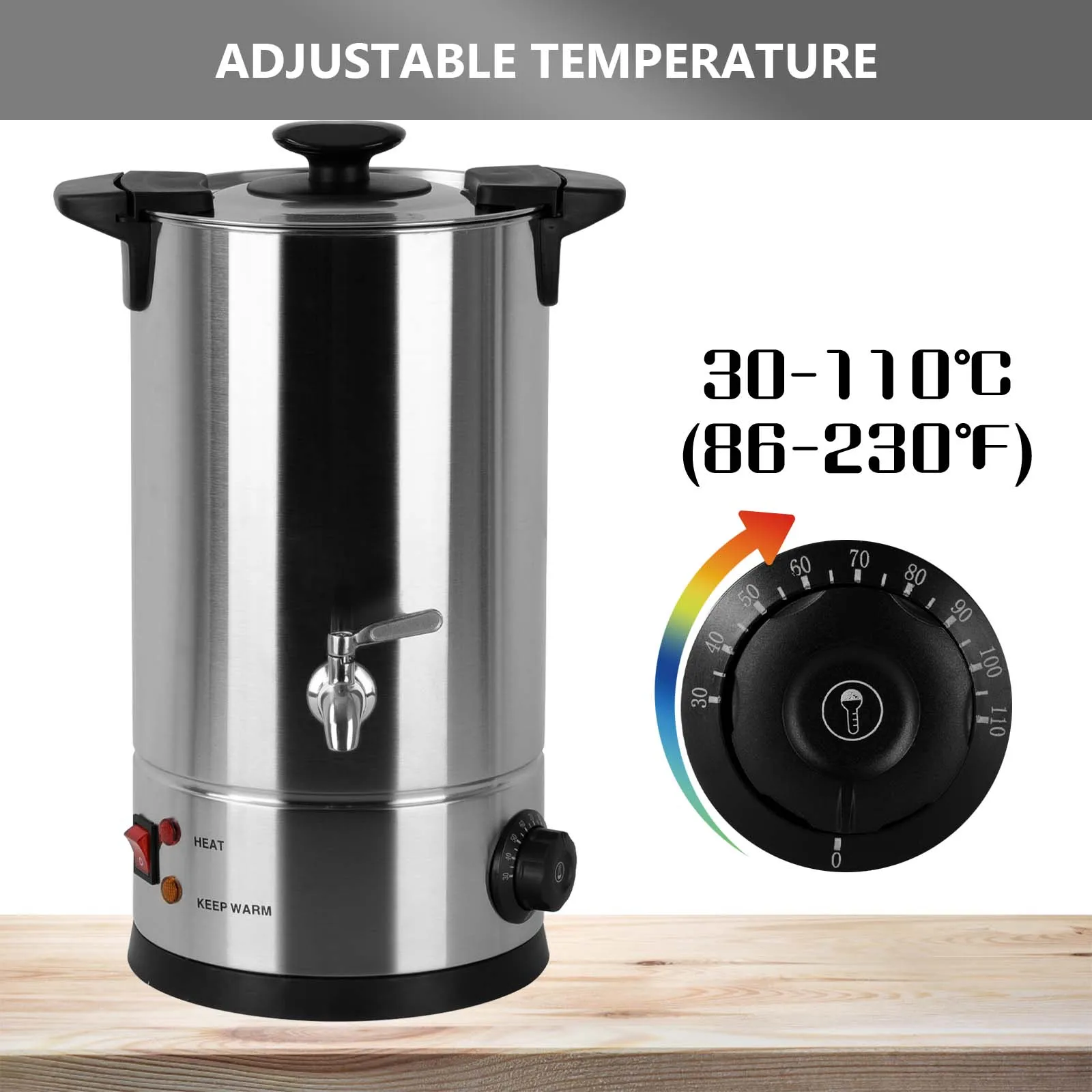 Candle Melting Wax Machine, Large Electric Wax Melting Pot, Wax Warmer,  Professional Candle Melting Wax Pot with Digital Display, 30~110℃  Temperature