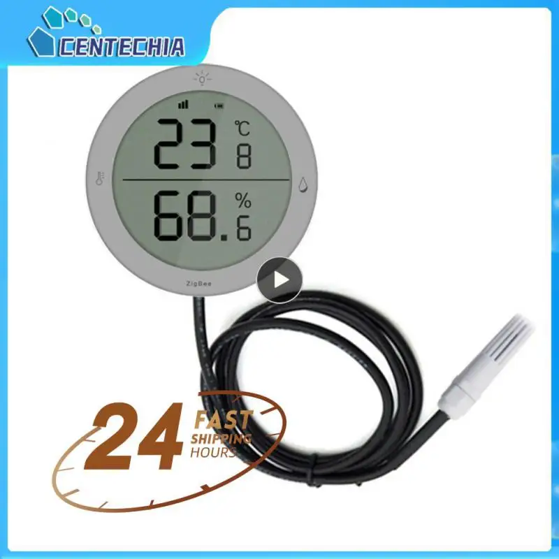 

1~10PCS Temperature Humidity Sensor Tuya Tuya Thermometer Detector Seedling Fermentation With Wire Probe