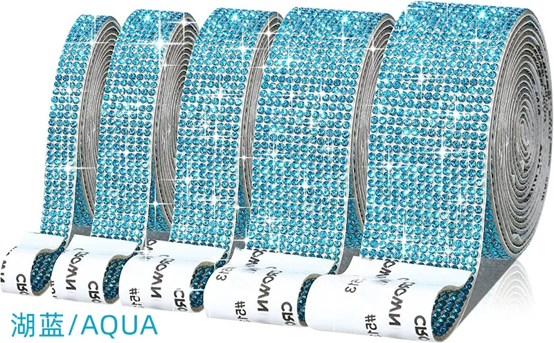 Self-Adhesive Crystal Rhinestone Ribbon for DIY Crafts and Decorations