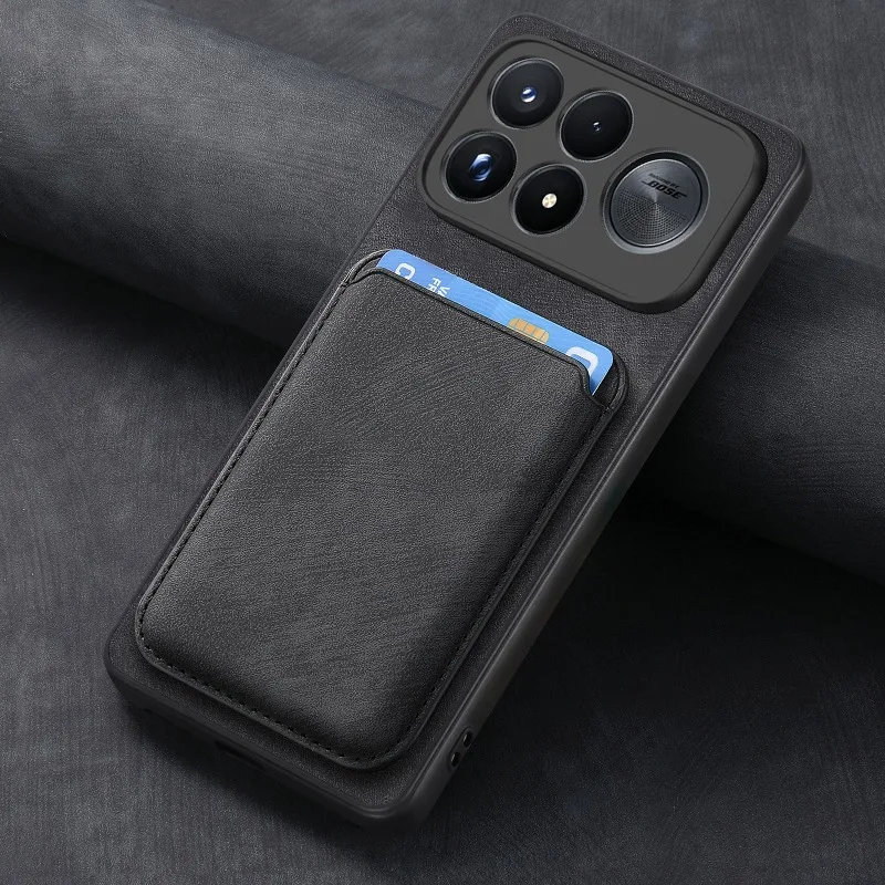 Magnetic Detachable 2-in-1 Leather Wallet Case with Card Pocket