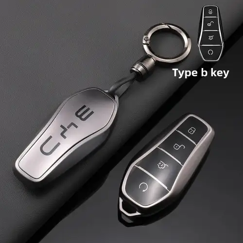Silver TPU Car Flip Remote Key Case Cover Holder Shell Fob For BYD Song Plus Atto 3 Han EV Tang DM Qin Seal Dolphin Accessories - Image 2