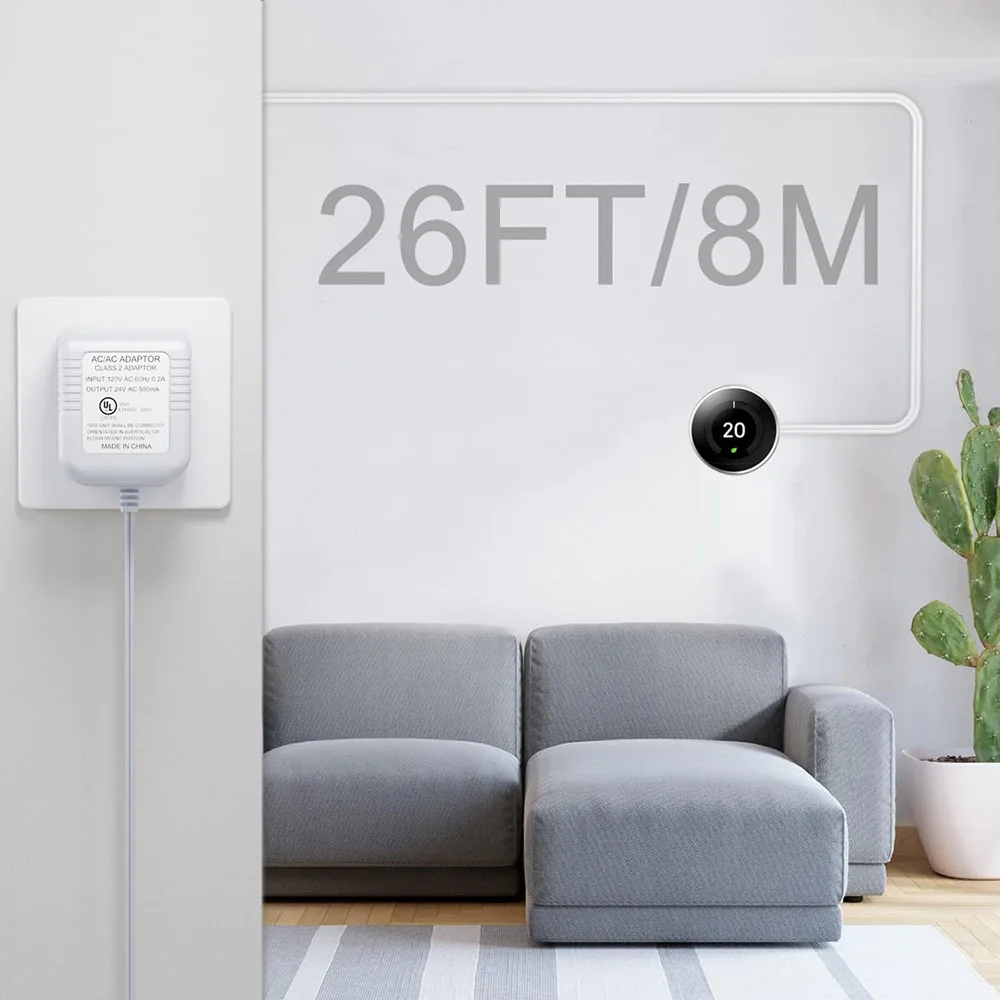 KONTONTY Türklingel Netzteil 24v 500mah Mit Langem Kabel Linearer Adapter Für Video Türklingeln Europäischer Standard Einfache Installation Für Heimgebrauch