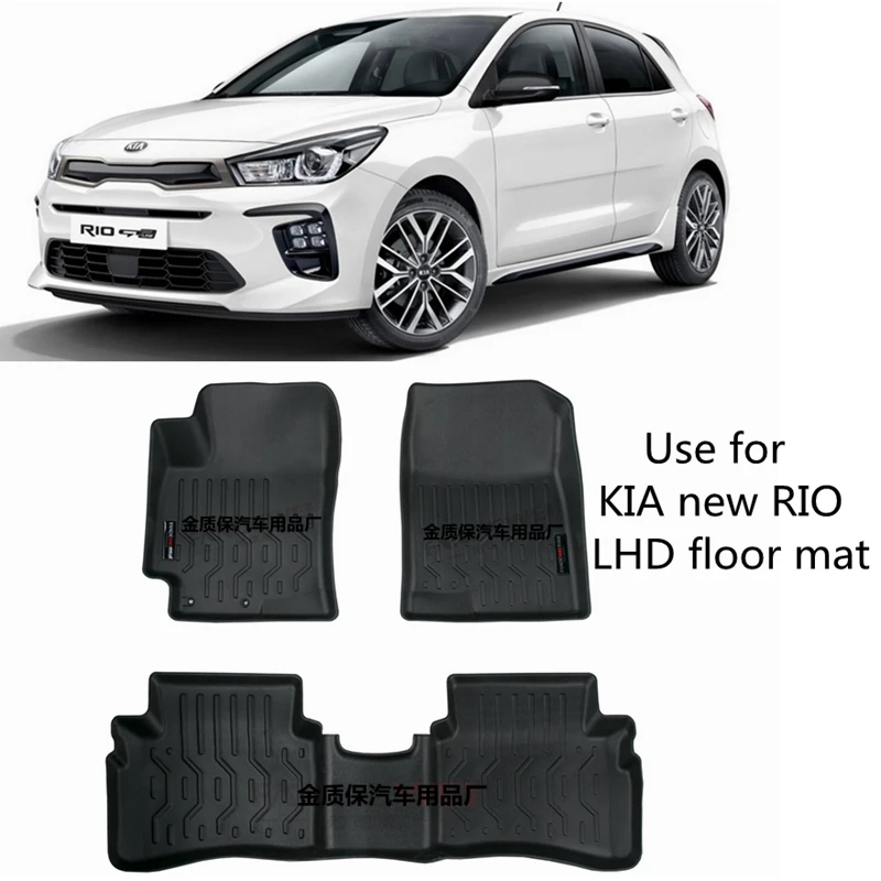 Use For Kia Rio Car Carpet Kia Rio Car Floor Mats Full Set Trim To Fit For Kia Rio Waterproof