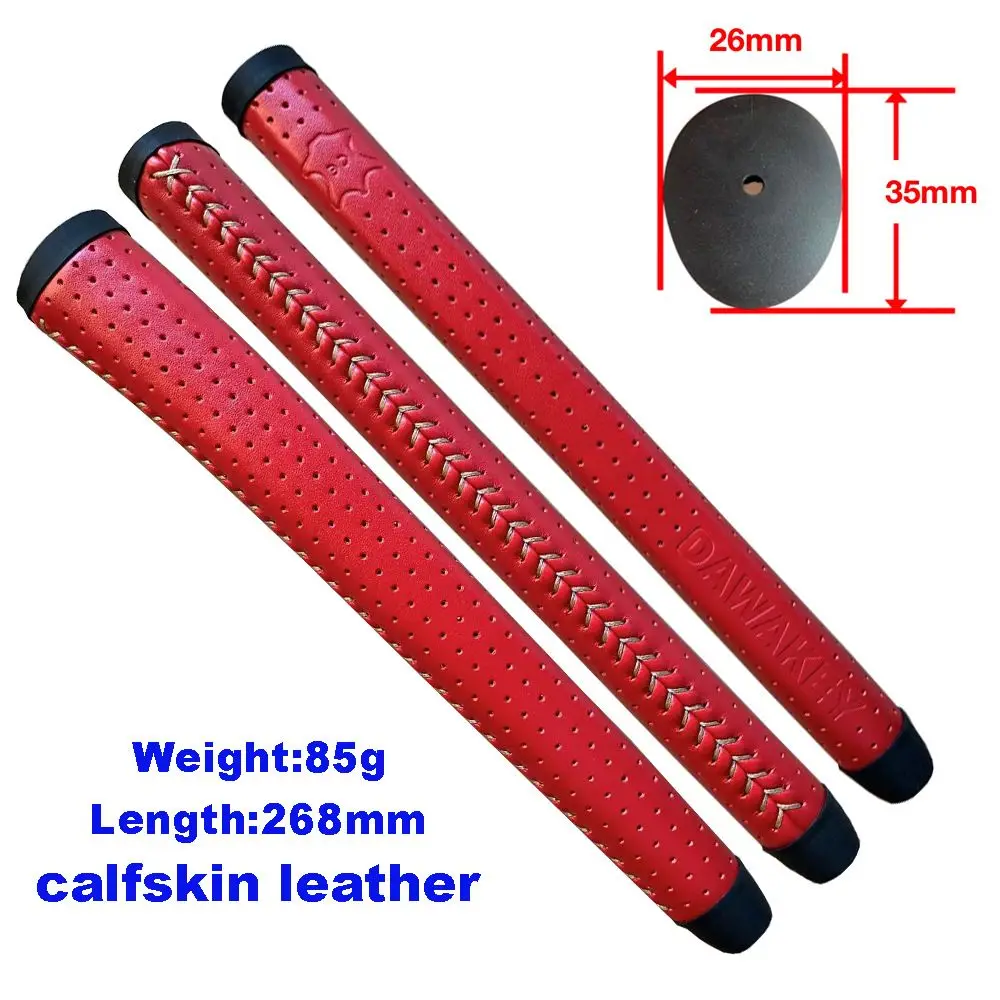 Handcrafted Genuine Leather Golf Putter Grip - Soft Comfort Material