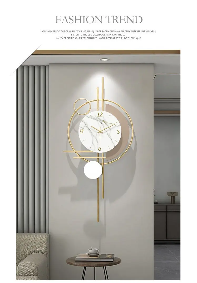 Thiết Kế Hiện Đại Đồng Hồ Treo Tường Phòng Khách Đơn Giản Hộ Gia Đình ...