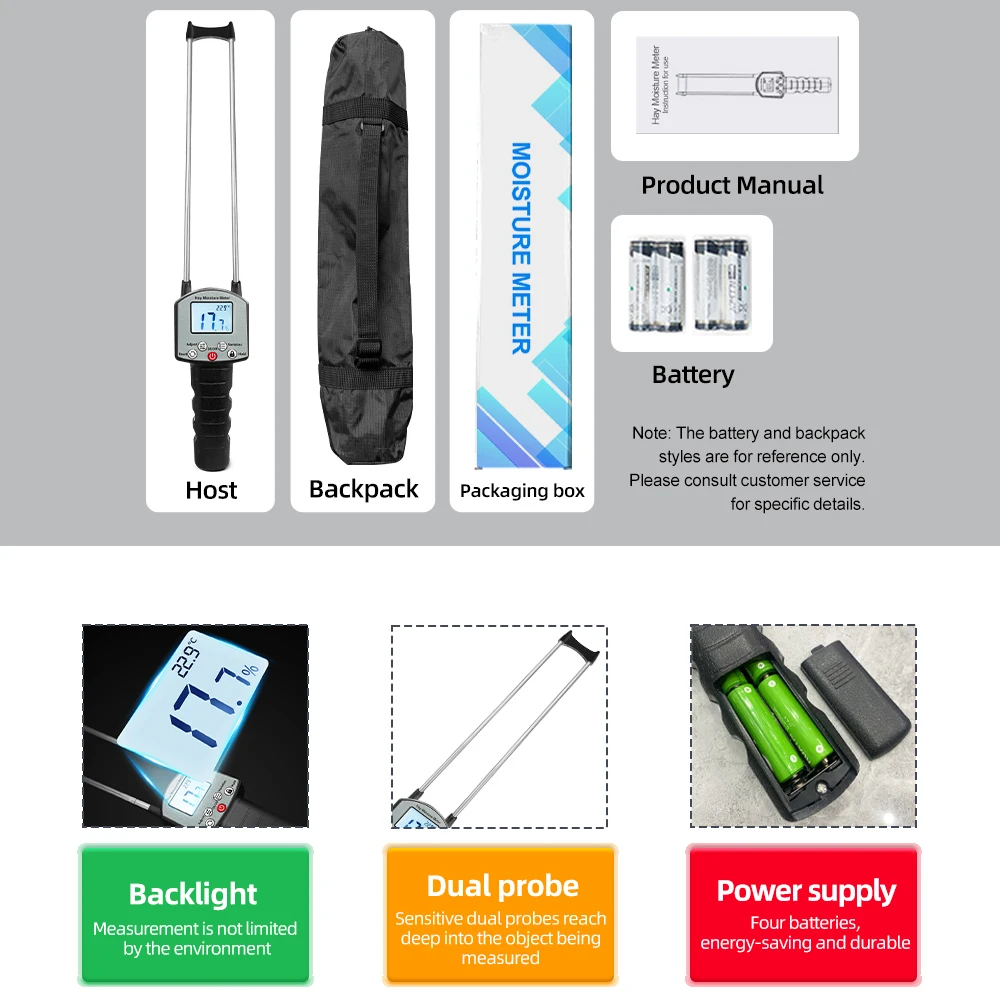 TK100H Hay Moisture Meter for Humidity Content