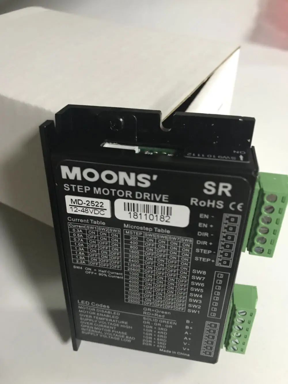 

Japan Shanshe Moons stepper driver MD-2522 special shooting link