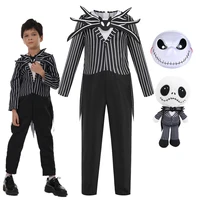 Boys Nightmare Before Xmas Halloween Cosplay Jack Disguise Costume Kid Christmas Role Play Dress Carnival Party Clothes