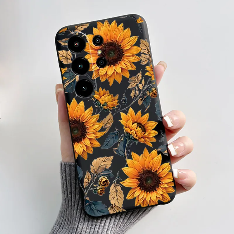 Anti-Scratch Black Cat Pattern Soft Phone Case