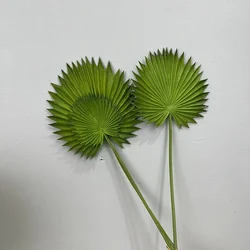 Exquisite Artificial PU Palm Leaves for Stylish Home Decor and Festive Accents (Green)