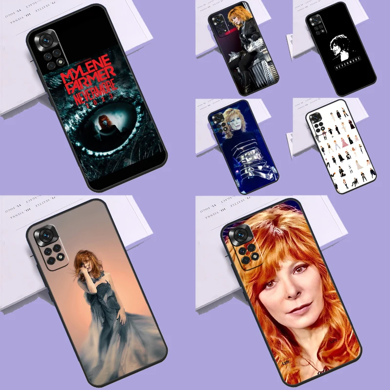 Custodia Mylene Farmer Per Xiaomi Redmi Note 12 11 10 8 9 Pro 9S 10S 11S 12S Redmi 12 9C 10C 12C Cover Posteriore