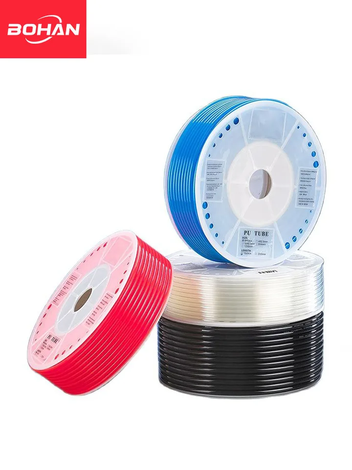 Tubo PU Per Aria Diametri 4-12mm – Colori Trasparente, Blu, Arancione, Nero – Multiple Misure