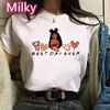 Summer New Princess Moana Cartoon Print Best Day Ever T-shirts Harajuku Casual Women Tees Round Neck Short Sleeve Tops Female 1