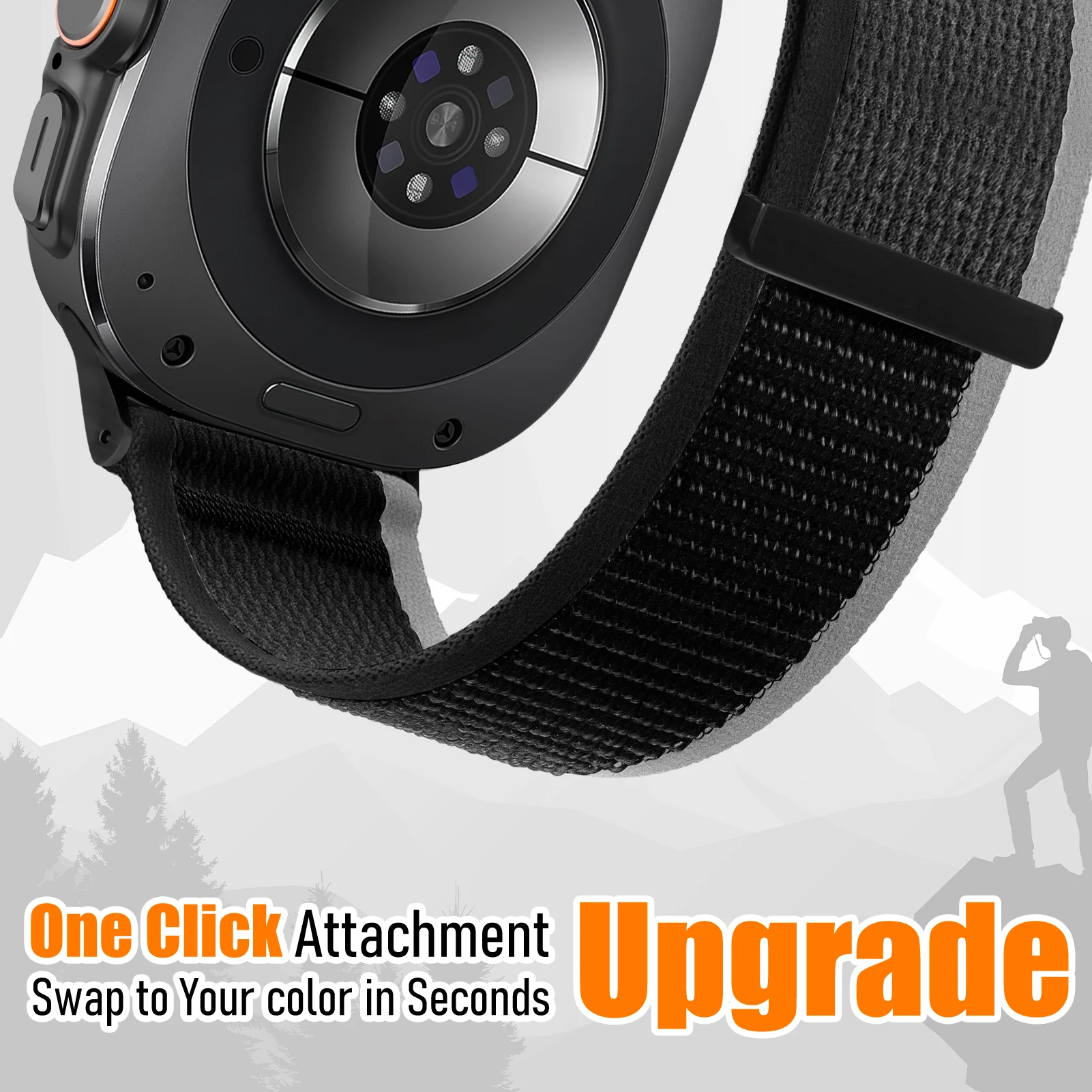 Trail Loop Nylon Strap for Galaxy Watch Ultra - Premium Bracelet Accessory