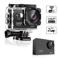Action Camera 1080P/30FPS WiFi 2.0-inch 30M Underwater Waterproof Helmet Video Recording Camera HD WiFi Sports Camera Action Cam 1