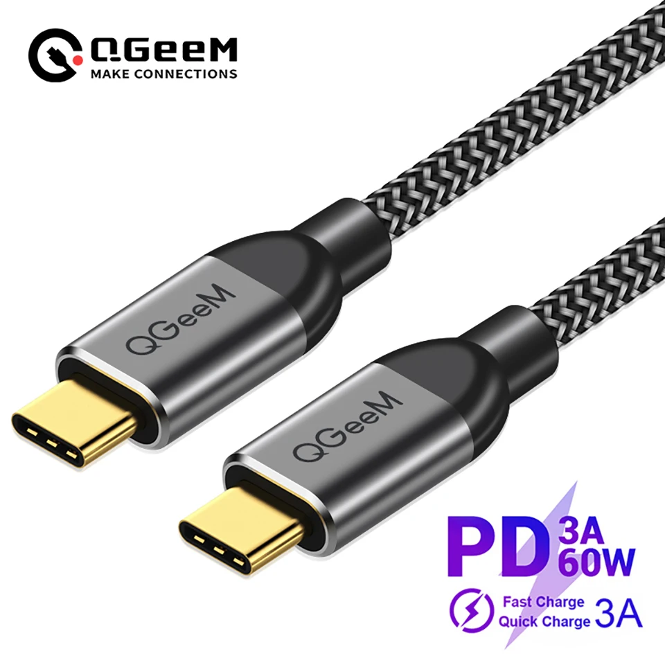 DEJIMAX Cavo Ricarica USB-C [2Pezzi 2M+2M] Cavo Tipo C QC 4.0 di Ricarica Veloce 60W PD, dati Premium USB-C Compatibile con iPhone 15+/MacBook/iPad/ Switch/LG/Pixel/Android Type-C