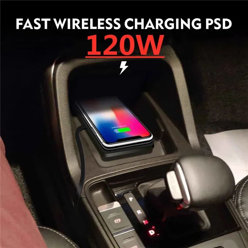 120W Wireless Charger Car Silicone Pad Stand For iPhone15 14 13 12 Xiaomi Samsung Huawei Mobile Phone Fast Car Wireless Charging