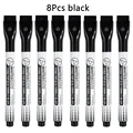 8Pcs black