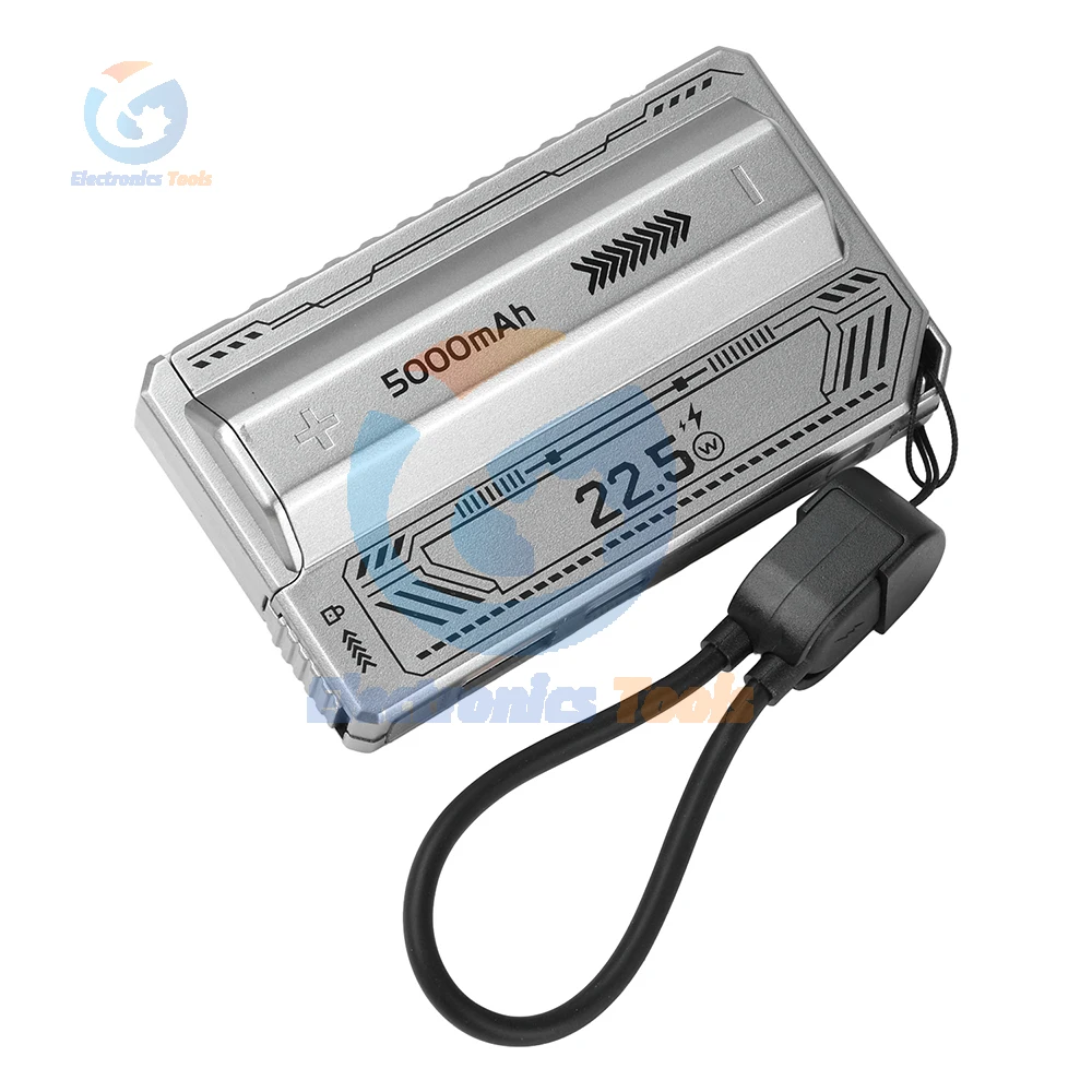 5000mAh 1 sezione Saldatura gratuita 21700 Custodia Power Bank PD 20W Custodia di ricarica rapida USB Type-C Scatola caricabatteria fai da te 5V 2A - Image 4