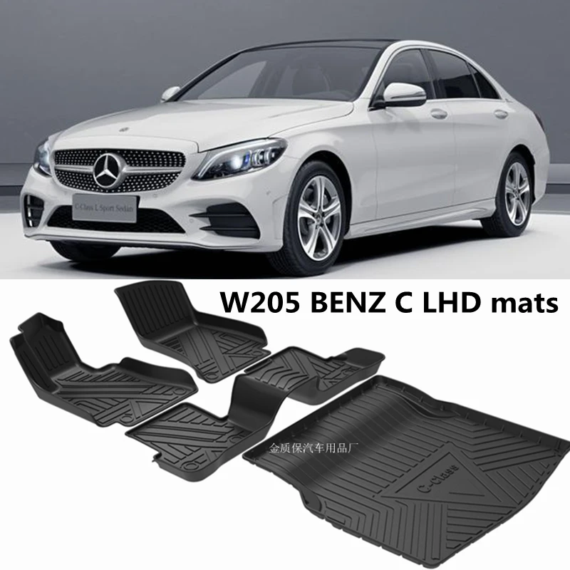 Fit-for-BENZ-C-class-W205-car-carpet-C205-W205-car-All-Weather-car ...