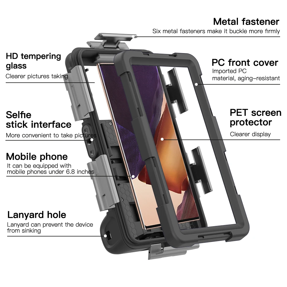 Universal Professional Waterproof Diving Case - 15M Depth Protection