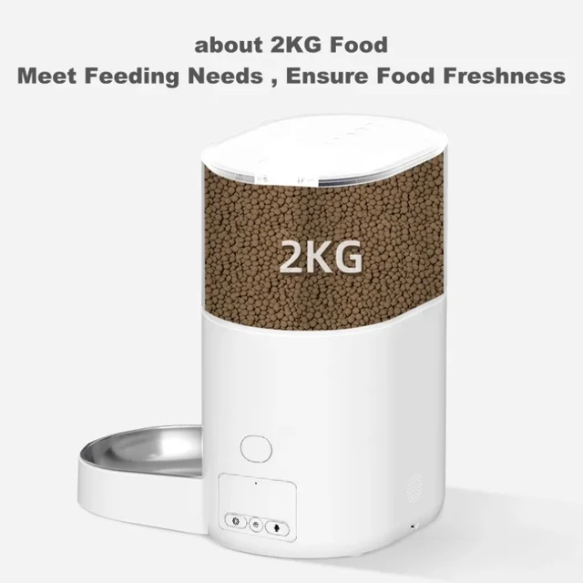 Video Automatic Pet Feeder with HD Camera, Food Dispenser for Cats and Dogs WiFi Smart Feeder with Camera 4L 2-Way Audio,Mobile