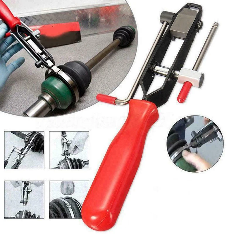 

Boot Clamp Plier Car Drive Shaft Axle Tool CV Joint Boot Clamps Crimping Pliers Multi Tool