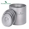 Boundless Voyage Titanium Double Walled Cups with Lid Stackable Metal Tea Coffee Drinking Mug Outdoor Portable Drinkware 1