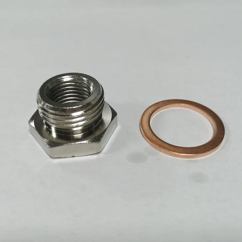 Oxygen Sensor Adapter M18 x 1.5 MM to M12 x 1.25 MM Exhaust O2 Oxygen Sensor Spacer Reducer Adapter Connector Accessories